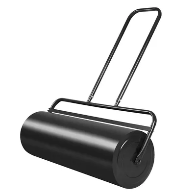 13-gallon Lawn Roller Heavy-duty Steel Push/pull Sod Roller 24'' X13'' Black