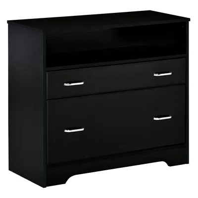2 Drawers File Cabinet With Hanging Rail