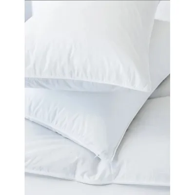 Monte Bianco Pillow European White Goose Down, 680+ Fill, Thread Count Satin Cotton