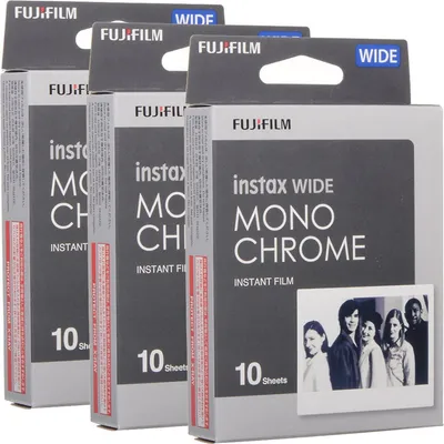 Instax Wide Monochrome Instant Film (10 Exposures