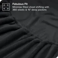 Microplush Fleece Sheet Set - Ultra-soft Velvet Deep Pocket Bed