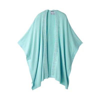 Women's Embellished 3-in-1 Poncho, Shawl & Scarf
