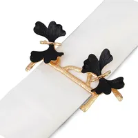 Butterfly Gold Napkin Rings Set Of 8