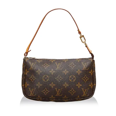  Louis Vuitton Women's Pre-Loved Pochette Cles, Monogram, Brown,  One Size : Clothing, Shoes & Jewelry