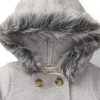 Unisex Faux Fur Hooded Sweater Set