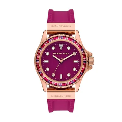 Women's Everest Three-hand, Rose Gold-tone Stainless Steel Watch