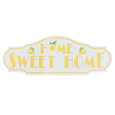 Mdf Lemon Home Sweet Home Wall Plaque