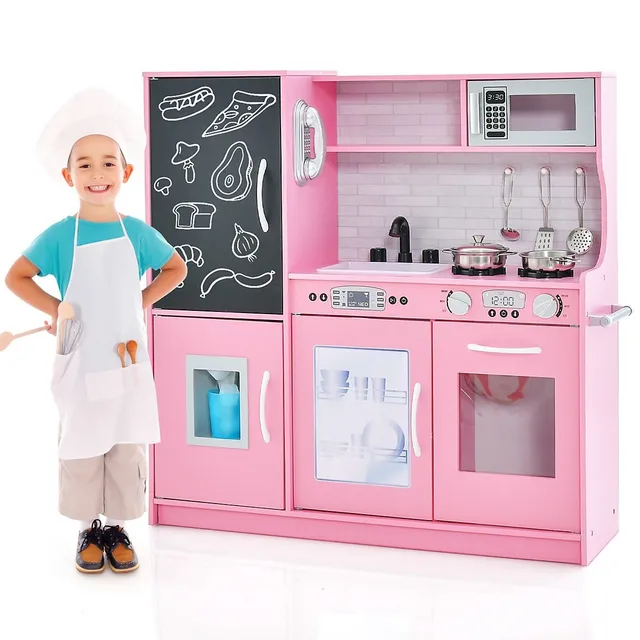 Mini Kitchen Toy Set With Simulated Home Appliances For 3-6 Years Old Kids  To Play House Cooking, With Random Accessories