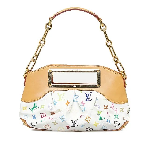 Louis Vuitton White Multicolor Monogram Canvas Judy MM Bag Louis Vuitton