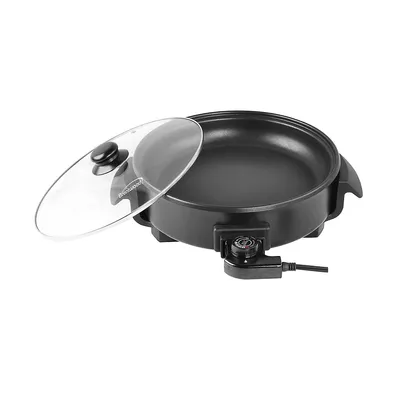Brentwood 12-inch Round Non-stick Electric Skillet With Vented Glass Lid