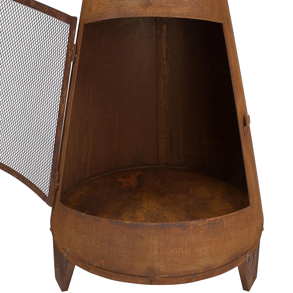 Sunnydaze Decor Rustic Outdoor Wood-burning Backyard Chiminea Fire Pit -  7-inch | Southcentre Mall