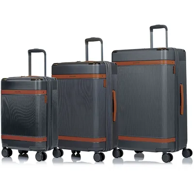 Vintage Air Collection 3 Piece Expandable Hardside Luggage Set