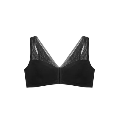 Amber Smooth Lace Wireless Soft Cup Pullover Bra, C-J Cup