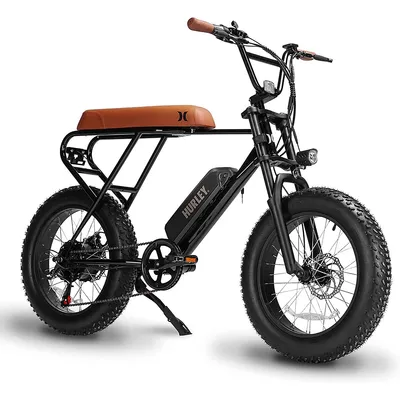 Hurley Mini Swell Electric Bike |500 W motor e-Bike for adults|20” Fat Tires |Beach e-bike| Max Speed 32km/h | Shimano Professional 6 Speed | Range Up To 64 kms
