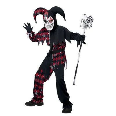 Sinister Jester Costume Child