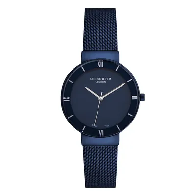 Ladies Lc07056.990 3 Hand Blue Watch With A Blue Mesh Band And A Blue Dial