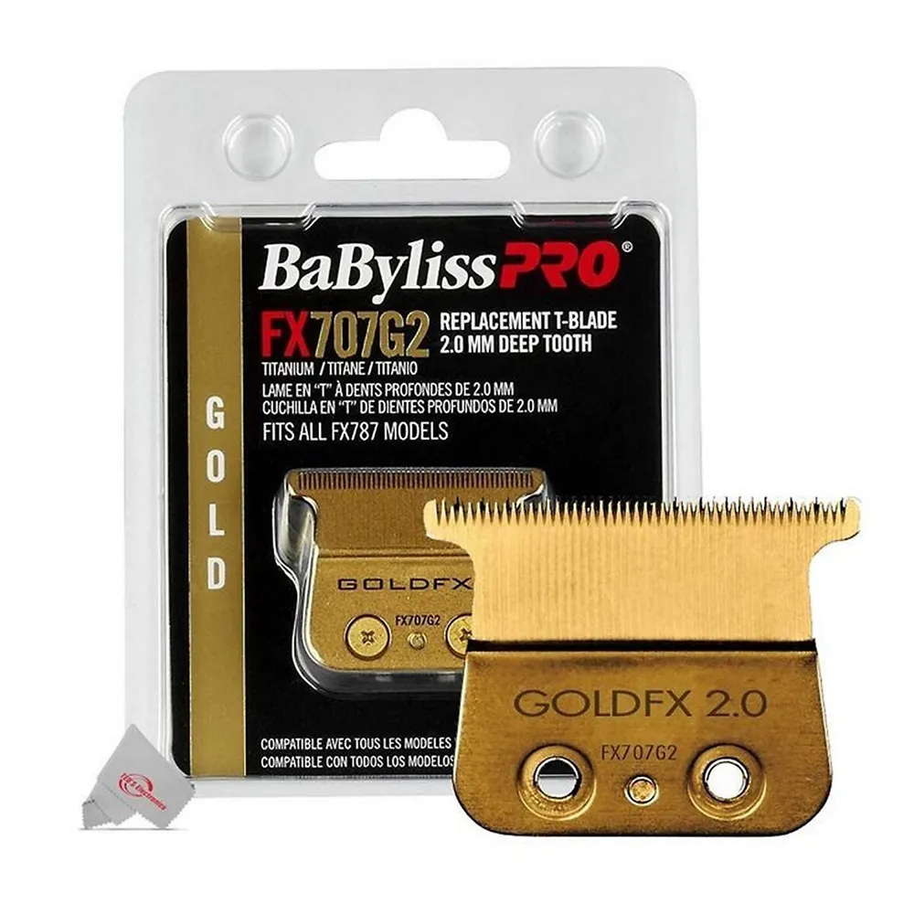 3x Gold Fx707g2 Replacement Deep Tooth T-blade 2.0mm