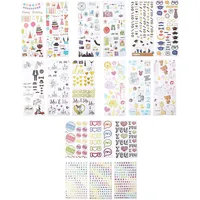 Colorful & Decorative Stickers, 9 Unique Sets for Instant Photo Projects