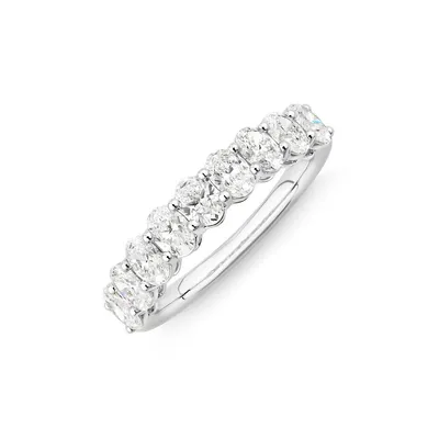 Ring With 1.17 Carat Tw Laboratory Grown Diamonds In 14kt White Gold
