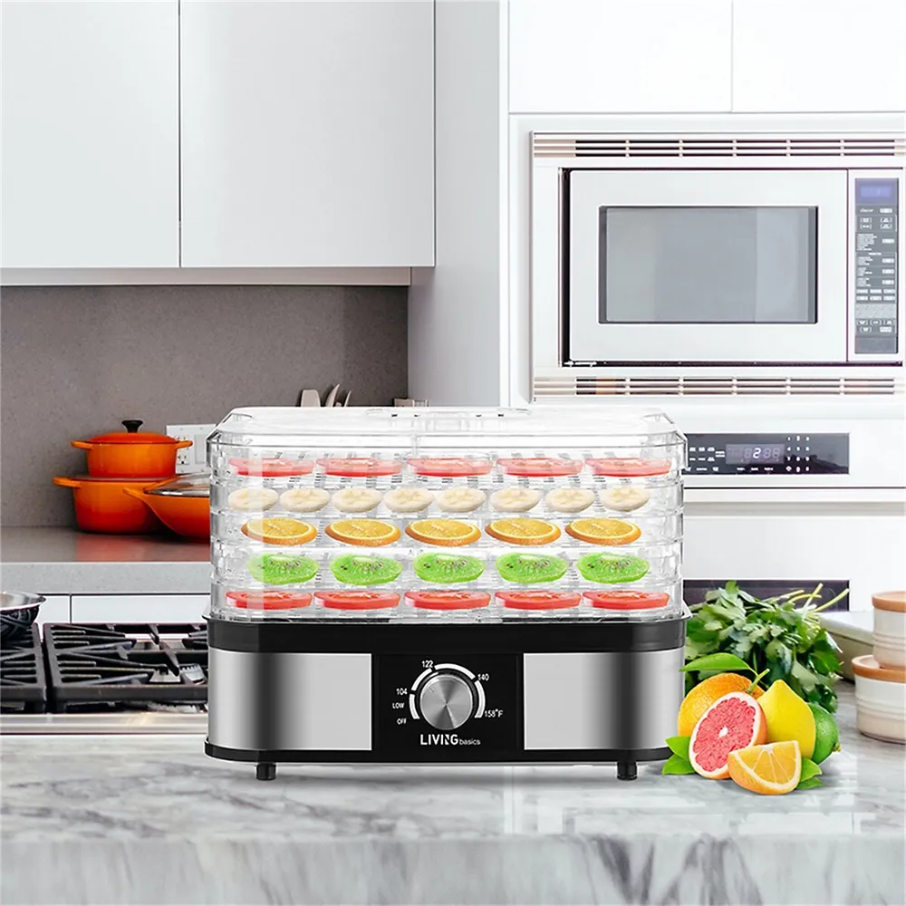 Brentwood FD-1026BK 5-Tray Food Dehydrator with Auto Shut Off, Black -  Brentwood Appliances