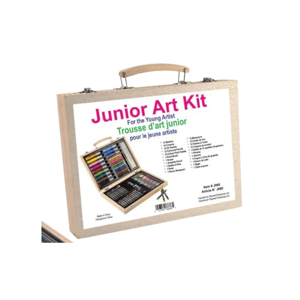 Playwell Junior Art Kit For The Young Artist - 68 Pc