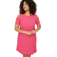 Women Plus Mini A-line Slim Fit Knitted Dress
