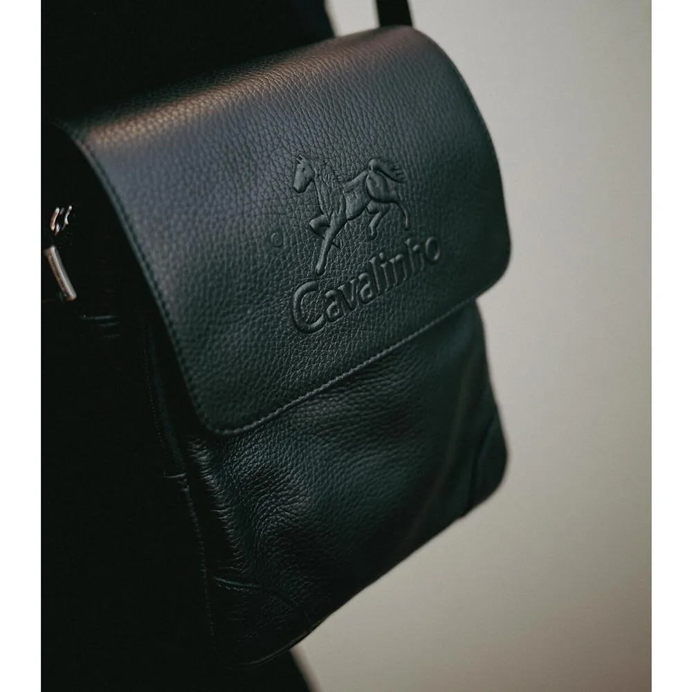 Leather Traveler Crossbody Bag
