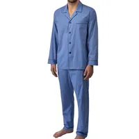 Easy Care Long Sleeve Pajama Blue