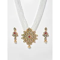 Gold-plated Pearl Jewelry Set
