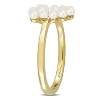 Cultured Freshwater Pearl Heart Ring 14k Gold