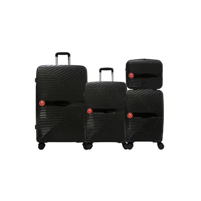 4 Piece Set Of Colorful Hardside Luggage