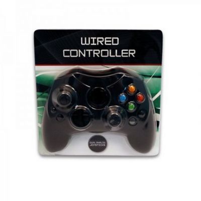 Xbox Wired Controller Black Original Dual Analog - Xbox