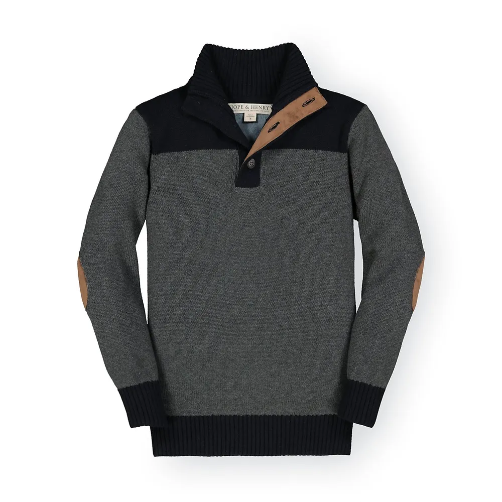 Sweater With Elbow Patches 