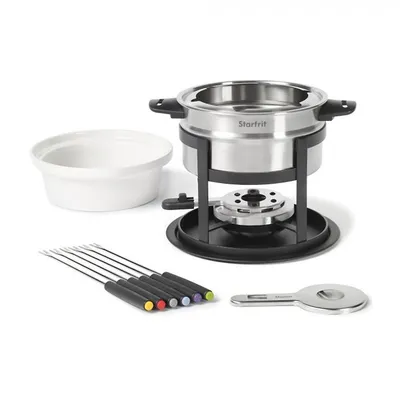 3-in-1 Fondue Set, 1.6l Capacity, 12 Pieces, Stainless Steel