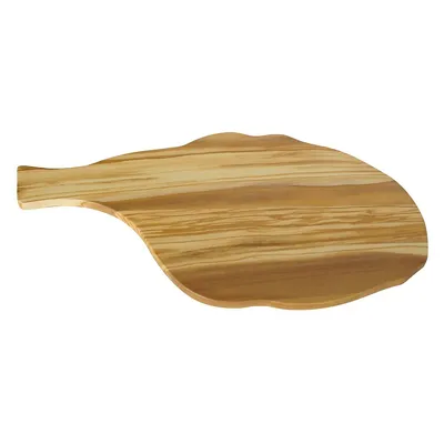 Olivewood Cutting Board Leaf-shaped With Handle 16.8"x8.7"