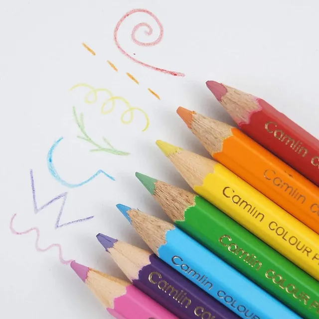 Camlin Colour Pencils Full Size-24 Shades|Blue