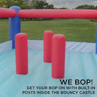 Inflatable Bounce House | Giant 12x10.5 Feet Blow-up Jump Bouncy Castle For Kids With Air Blower