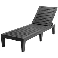 Patio Lounge Chair Chaise Recliner Weather Resistant Adjustable