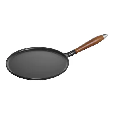 Pans 28 Cm Cast Iron Pancake Pan With Wooden Handle