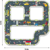City Roads Floor Puzzle - 21pcs - Interactive Street Puzzle, For Kids Ages 3+