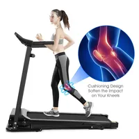 1.0hp Folding Treadmill Electric Support Motorized Power Running Machine Trainer