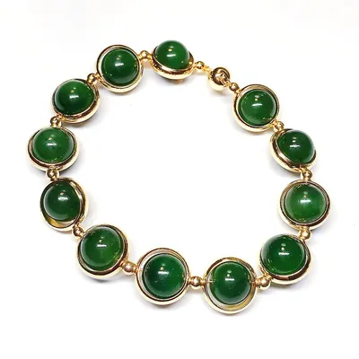 Natural Jade Bracelet With Magnetic Buckle