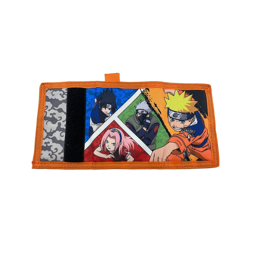 Naruto Themed 3 Pack Kids Trifold Wallet Gift Set