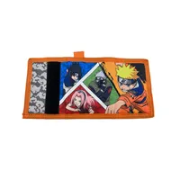 Naruto Themed 3 Pack Kids Trifold Wallet Gift Set