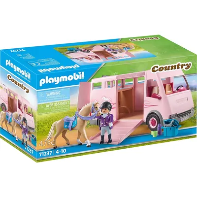 Country: Horse Transporter With Trainer