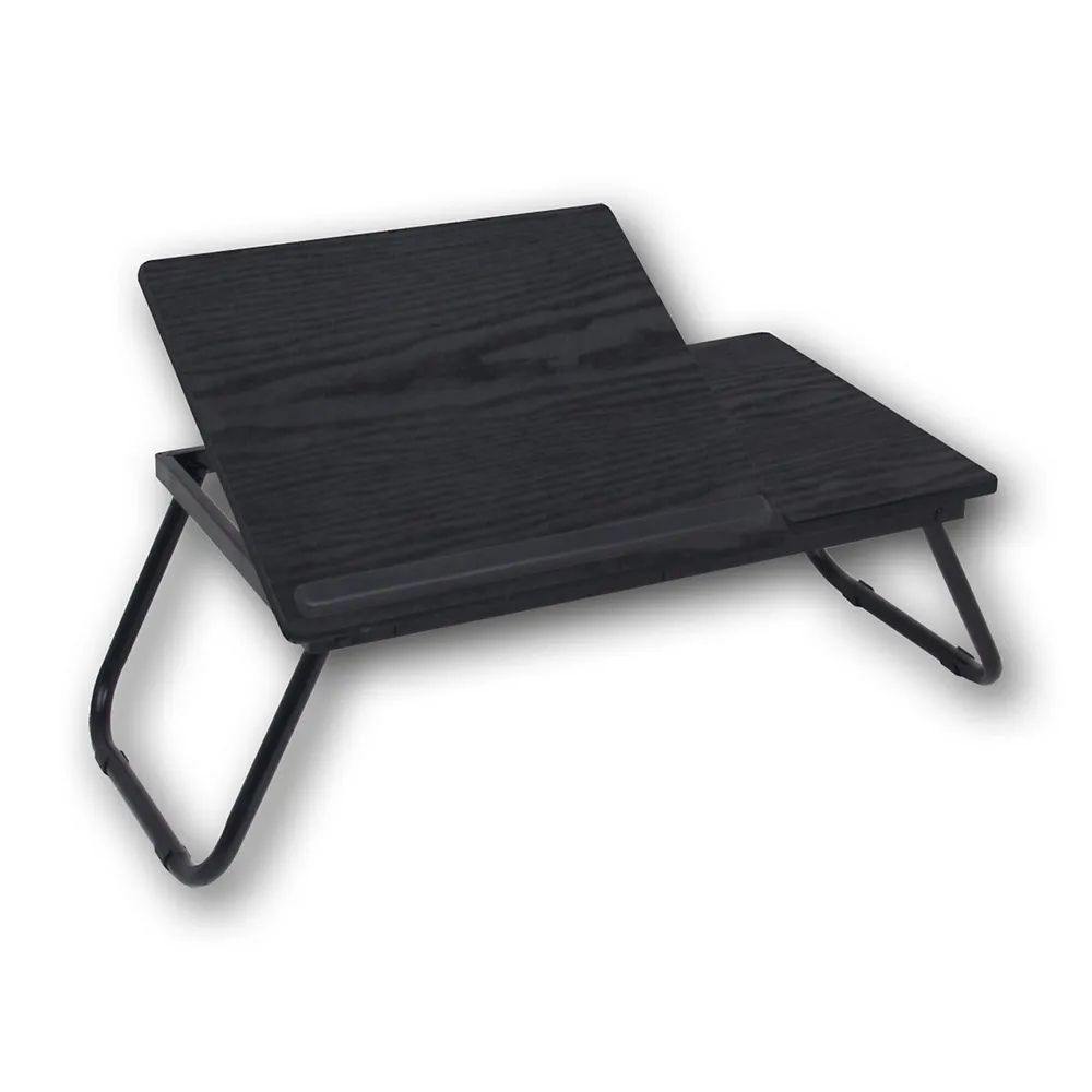 ITY International Adjustable Folding Bed Tray, Wood Pattern