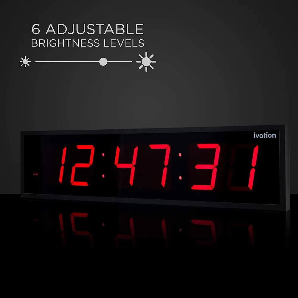 Large Digital Wall Clock LED Modern Clock Stopwatch Countdown Timer Watch  Big