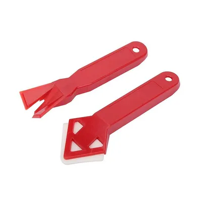 2 PCS Hand Tool Glue Remover Scraper 2In1 Silicone Scraper Floor Joints Cleaning