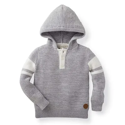 Boys Hooded Pullover Sweater