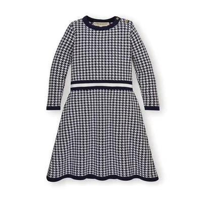 Girls Fit And Flare Sweater Dress